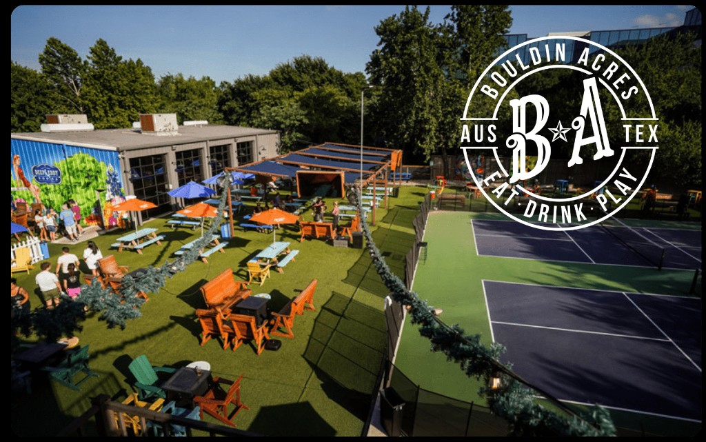 Pickleball courts at Bouldin Acres